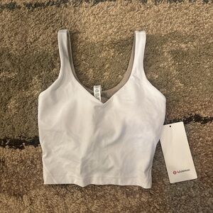 White Lulemon align tank | size 4 | NWT